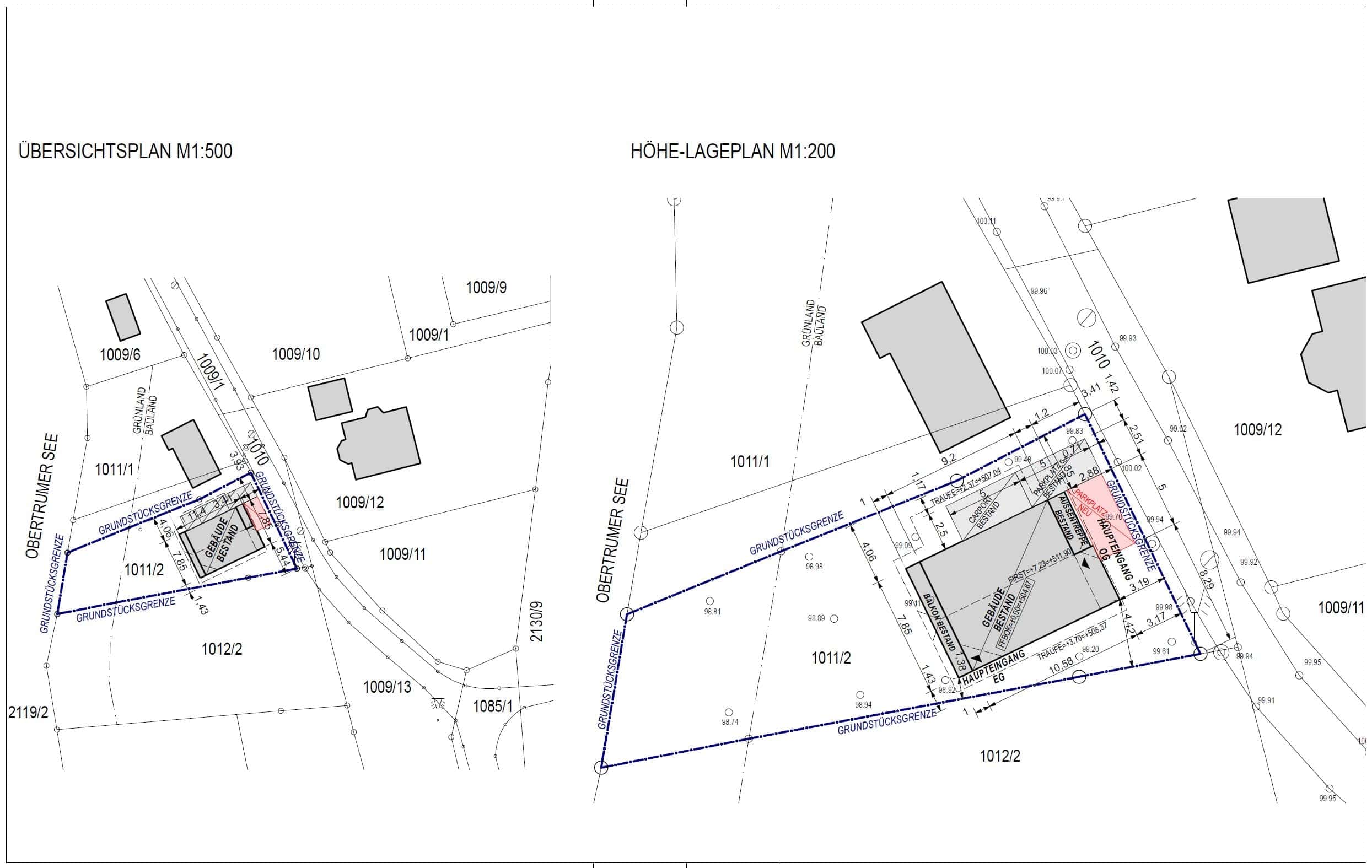 Einfamilienhaus kaufen in Mattsee — Seehaus-Lageplan