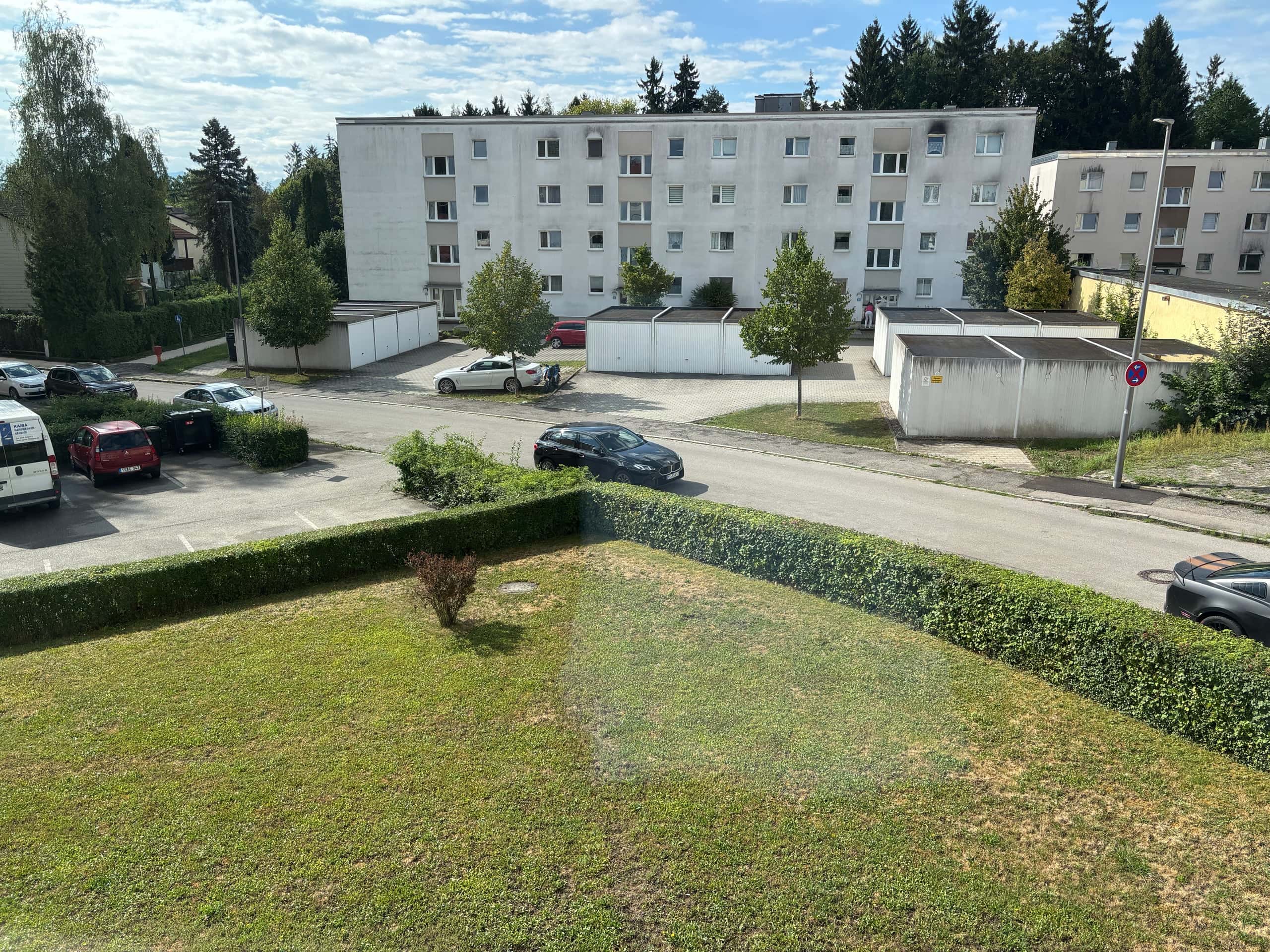 Blick aus der Wohnung
