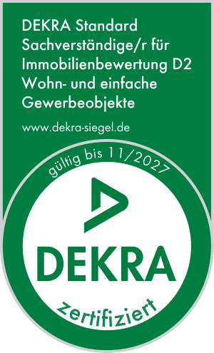 DEKRA-Siegel: zertifizierter Sachverständiger für Immobilienbewertung, Standard D2