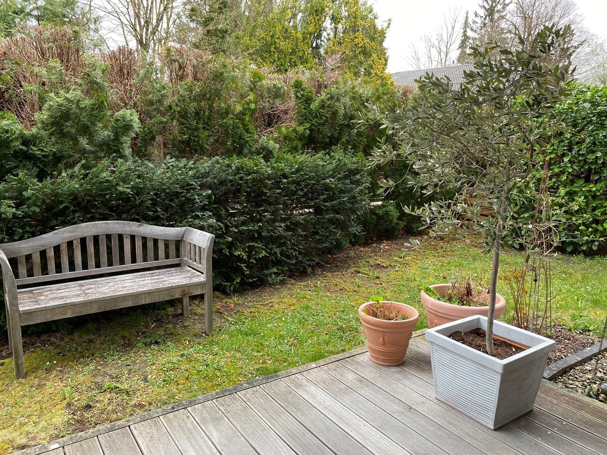 Blick auf die Terrasse