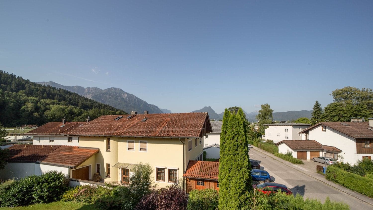 Überdachter Süd-West Balkon