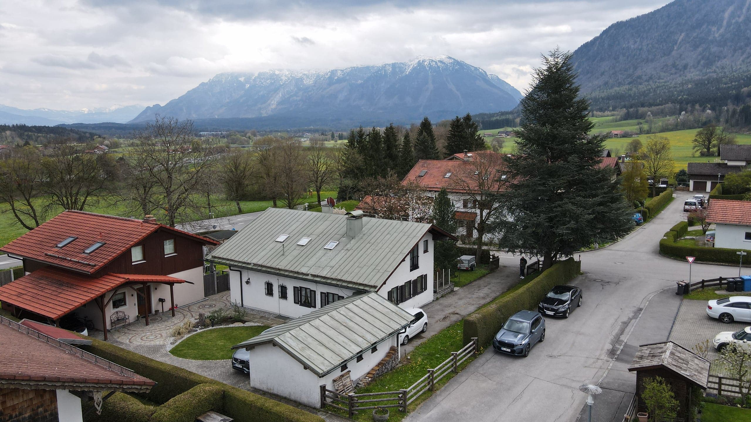 Hintere Ansicht des Hauses