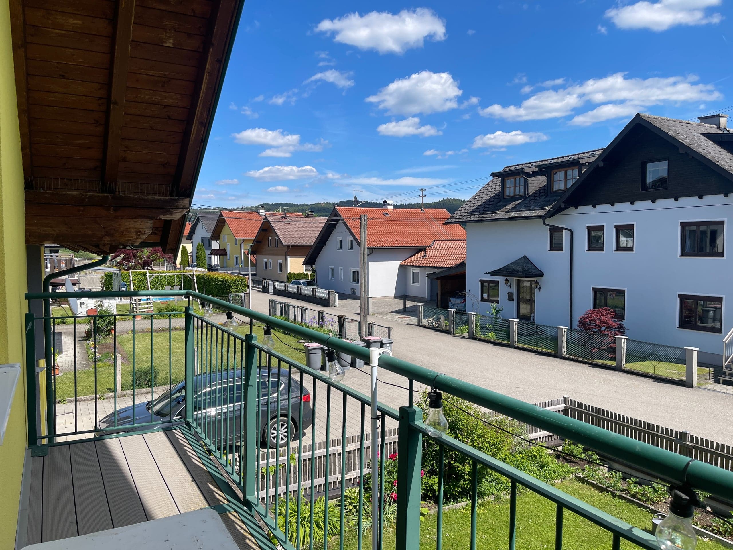 Ansicht vom Balkon