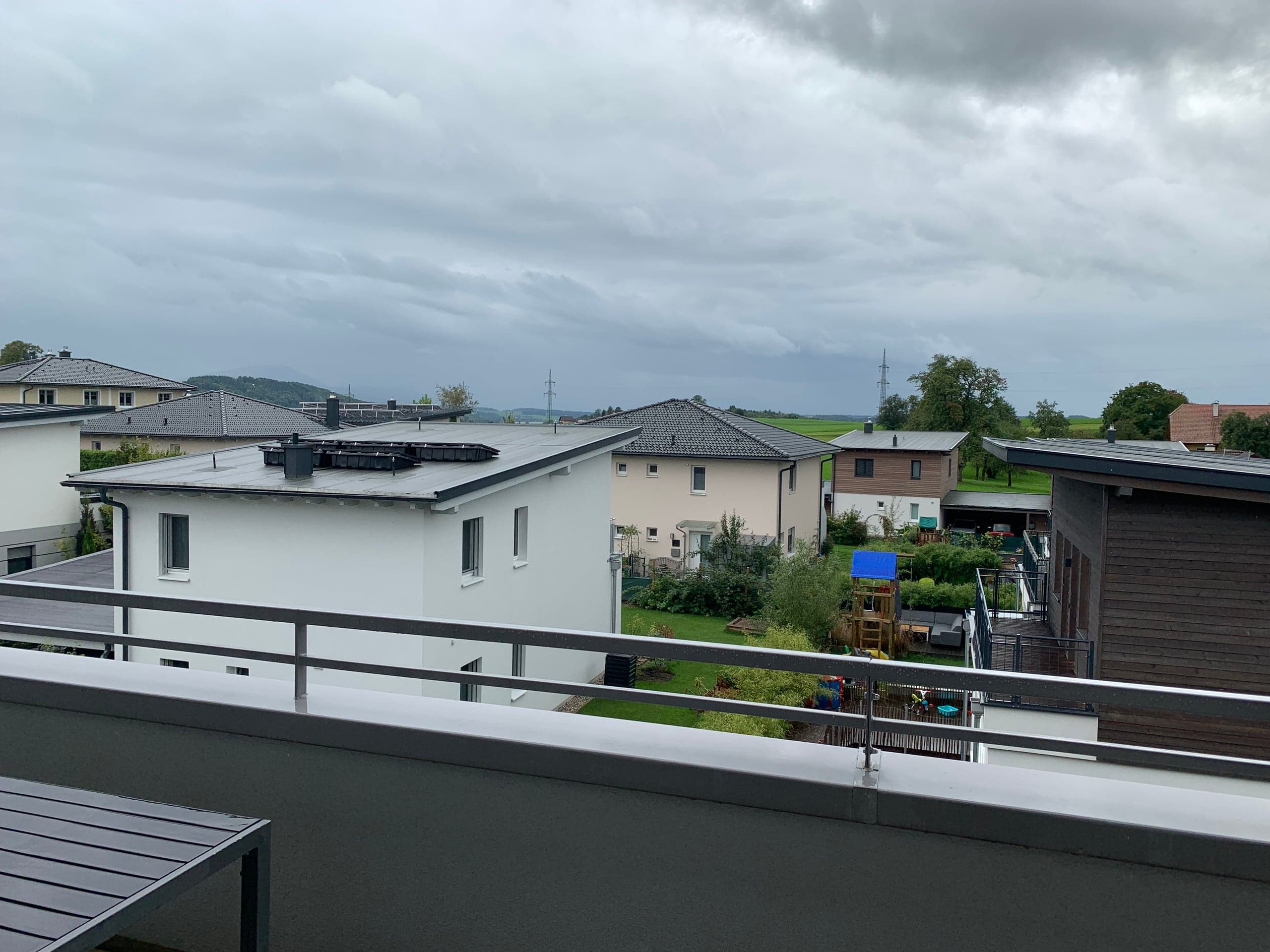 Blick vom Balkon