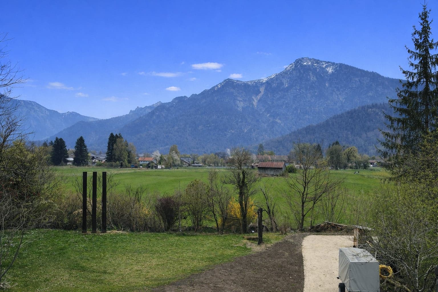 Ausblick vom Grundstück aus