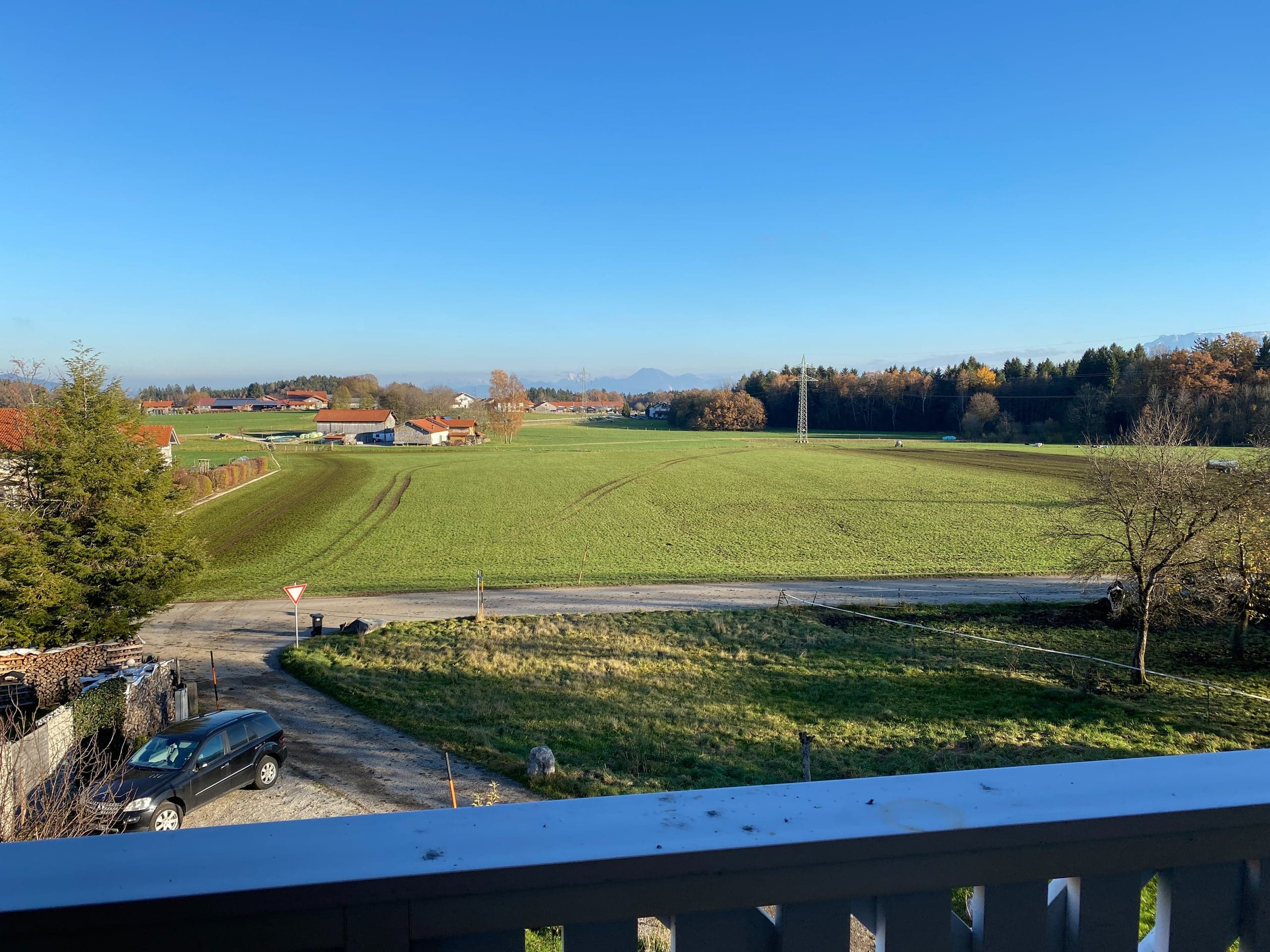 Blick vom Balkon