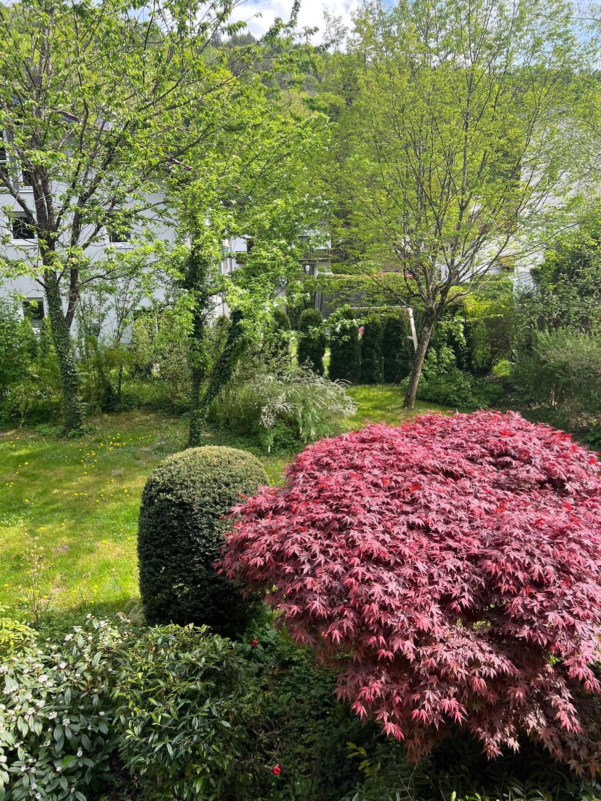 Blick vom Balkon