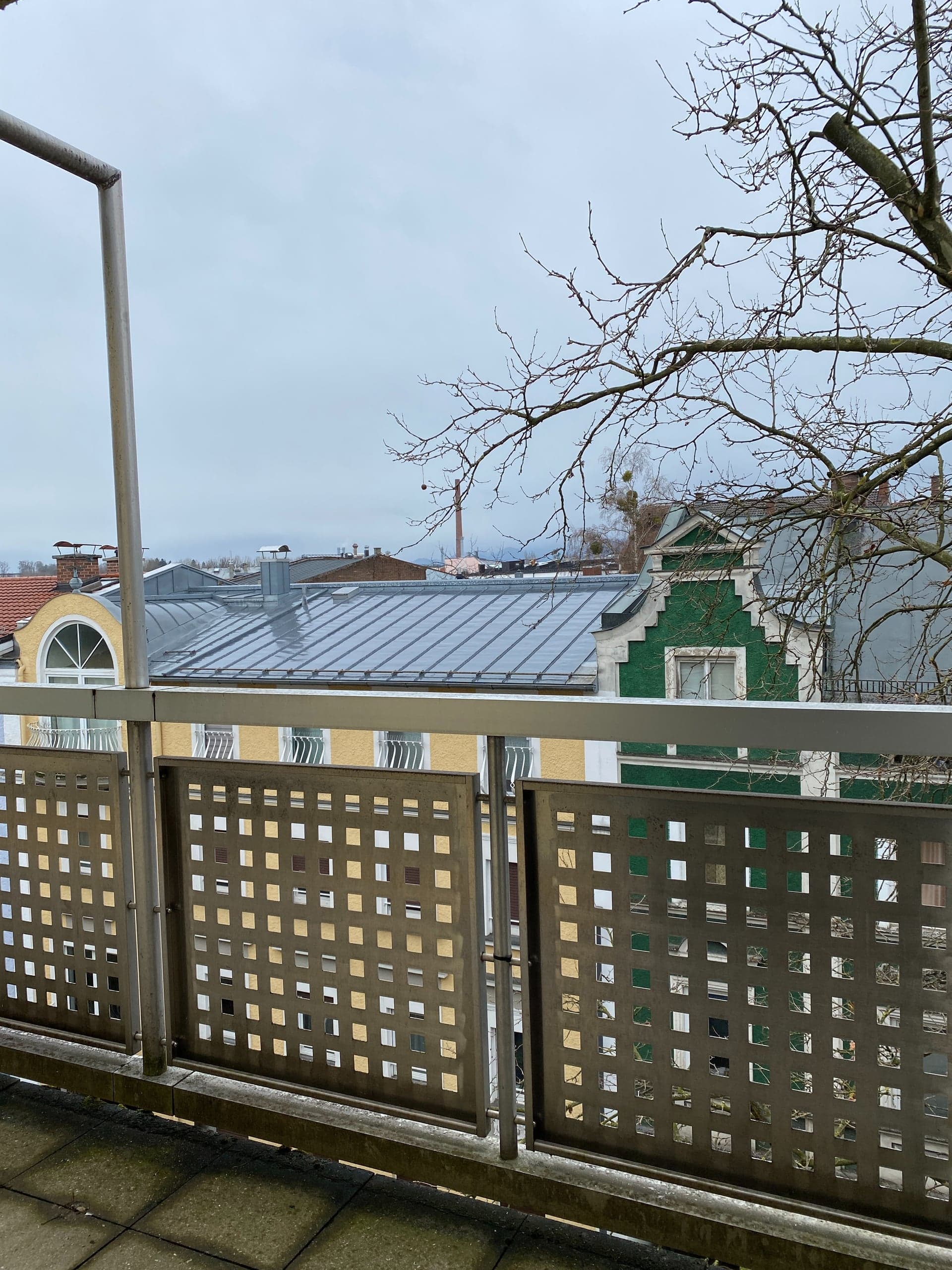 Blick von dem Dachbalkon