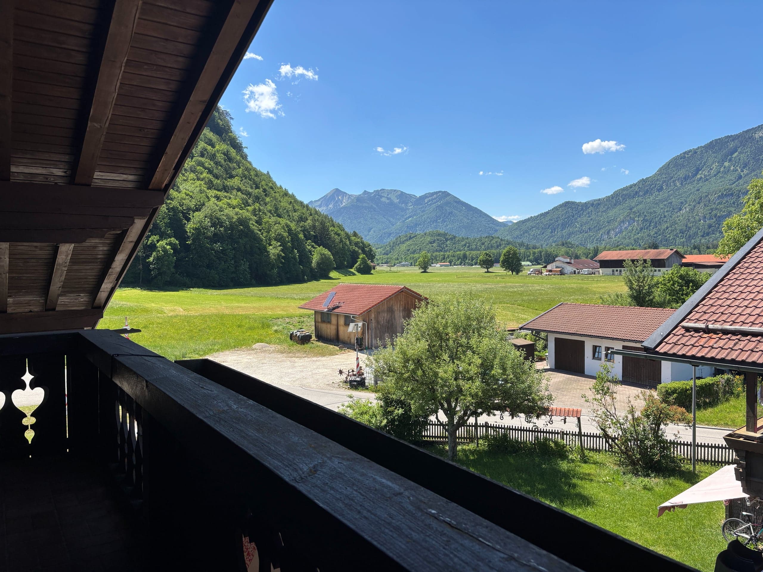 Blick vom Balkon