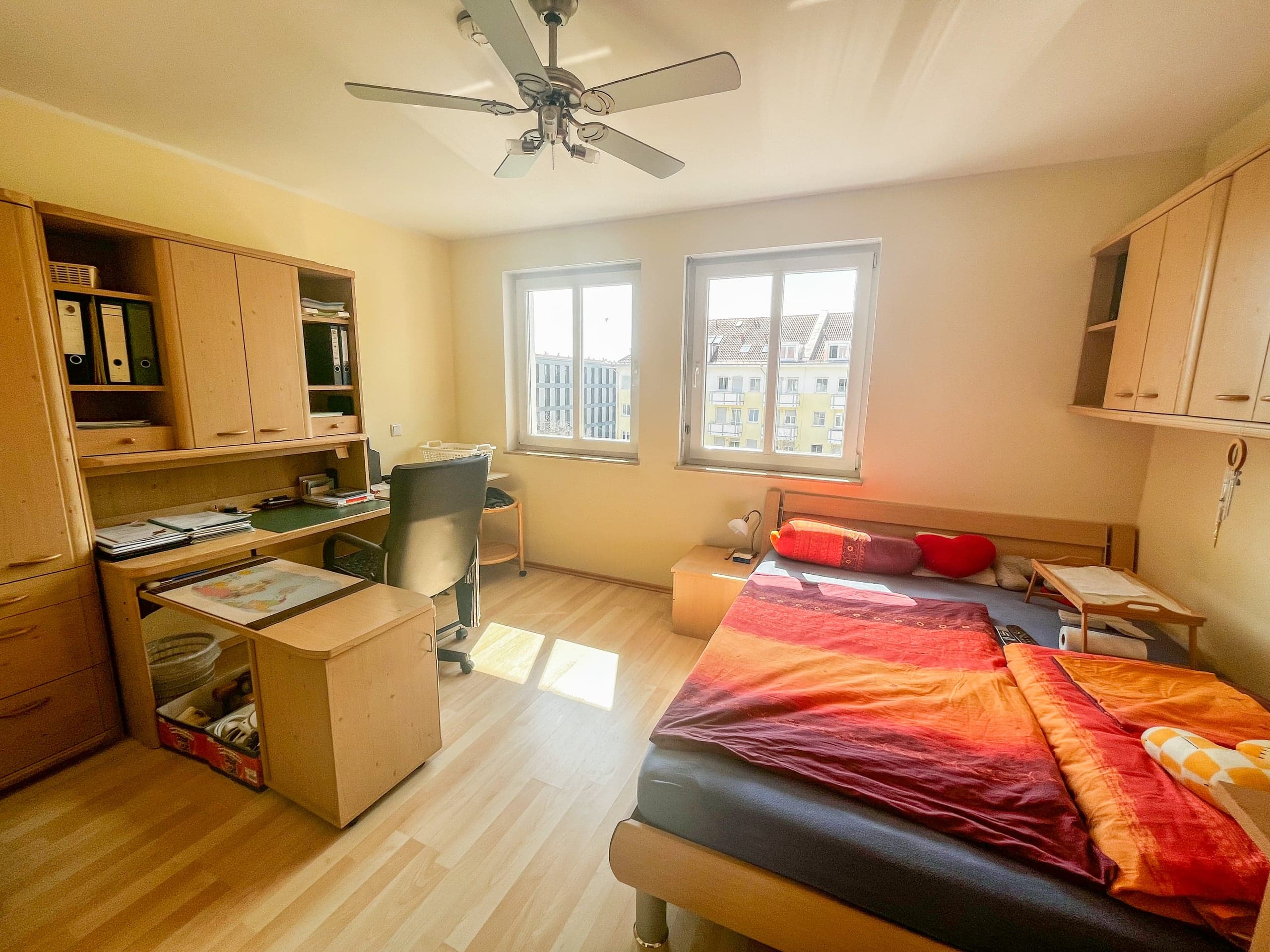 Schlafzimmer:Büro