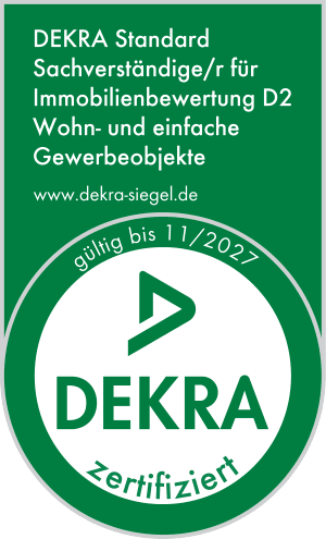 DEKRA-Siegel: zertifizierter Sachverständiger für Immobilienbewertung, Standard D2