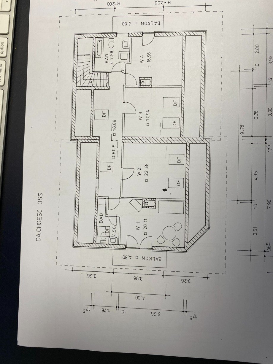 Grundriss DG Doppelhaush�lfte Bernau am Chiemsee