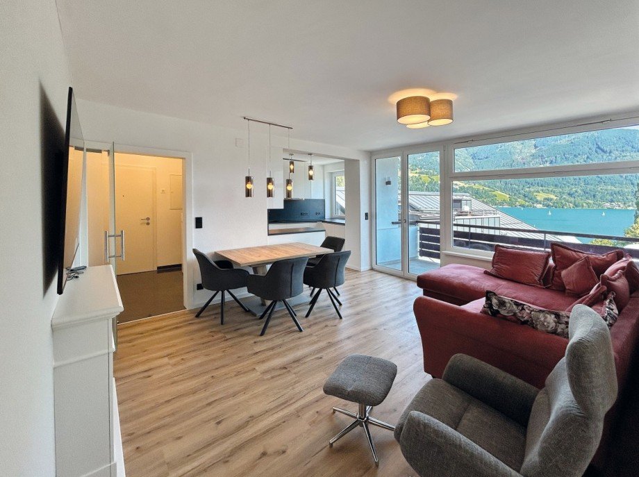 Wohnbereich mit Seeblick Wohnung Zell am See
