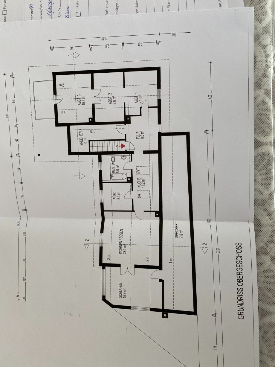 Grundriss Obergeschoss Einfamilienhaus Rosenheim