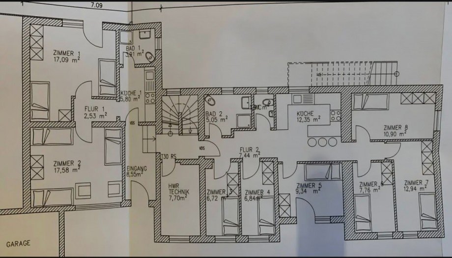 Grundriss EG Mehrfamilienhaus Winh�ring