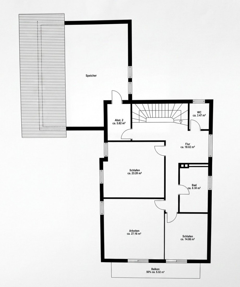 Grundriss Obergeschoss Einfamilienhaus Gr�benzell