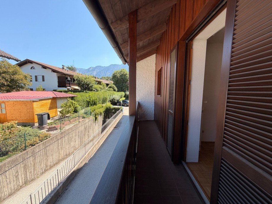 Gro�z�giger Balkon mit Bergblick Etagenwohnung Bad Reichenhall