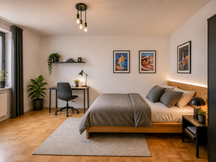Schlafzimmer (Staged) Etagenwohnung M�nchen