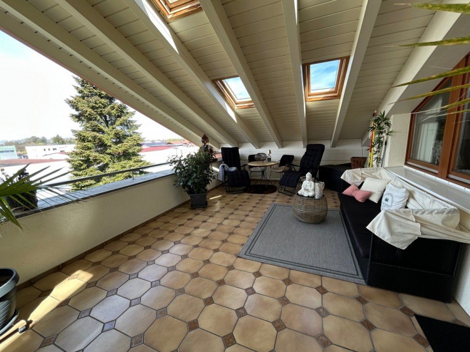 Terrasse Dachgeschosswohnung Ainring