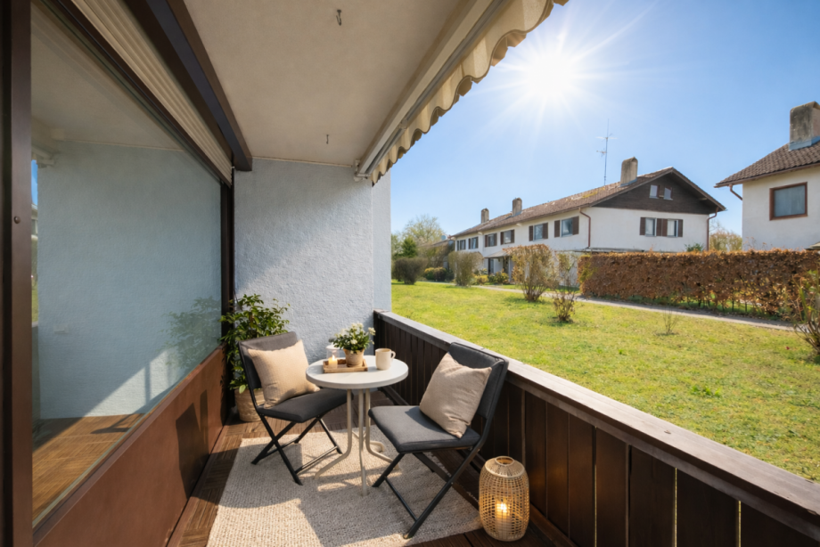 Balkon Erdgeschosswohnung Bad Reichenhall