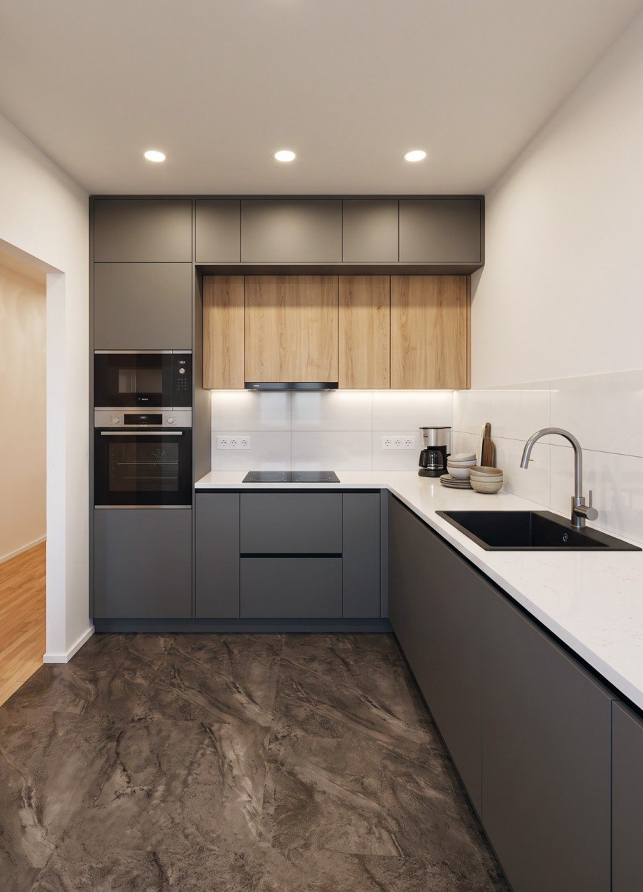 gen�gend Platz f�r eine moderne Ku(Bildbeispiel) - Bild KI generiert Wohnung Salzburg