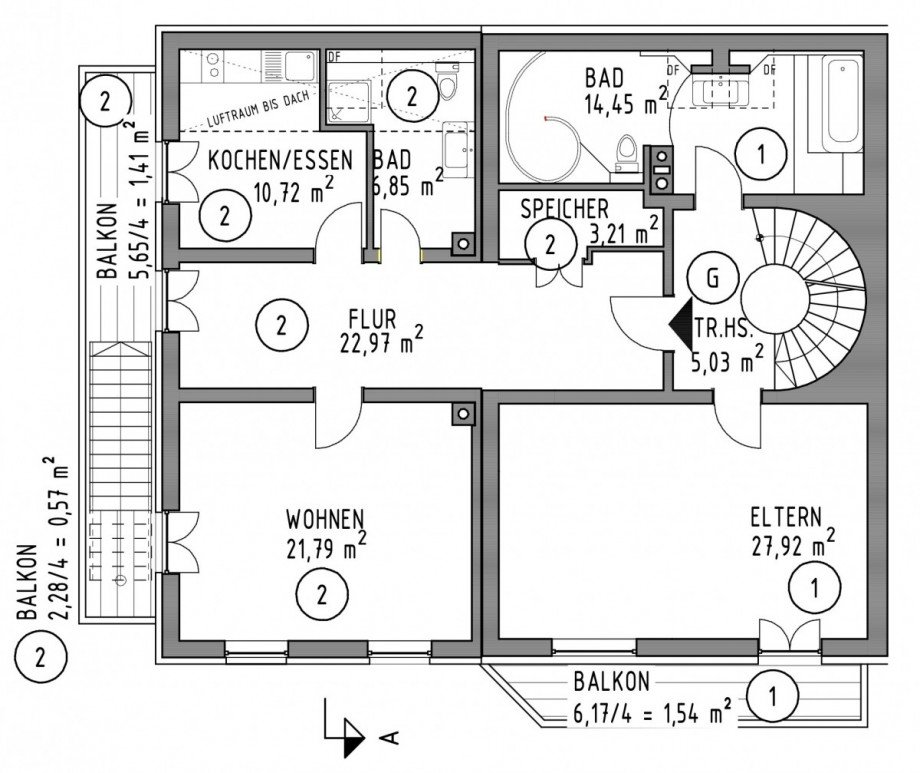 OG Plan Etagenwohnung Grabenst�tt