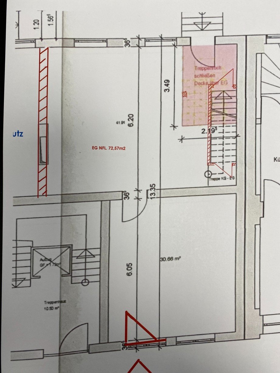 SB 3 EG rechts Grundriss B�rofl�che Bad Reichenhall