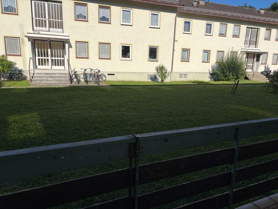 Blick vom Balkon Erdgeschosswohnung Marquartstein