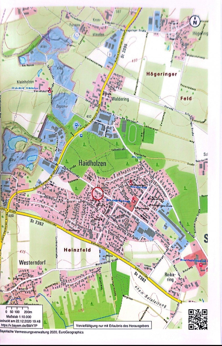 Satellitenbild Erdgeschosswohnung Stephanskirchen