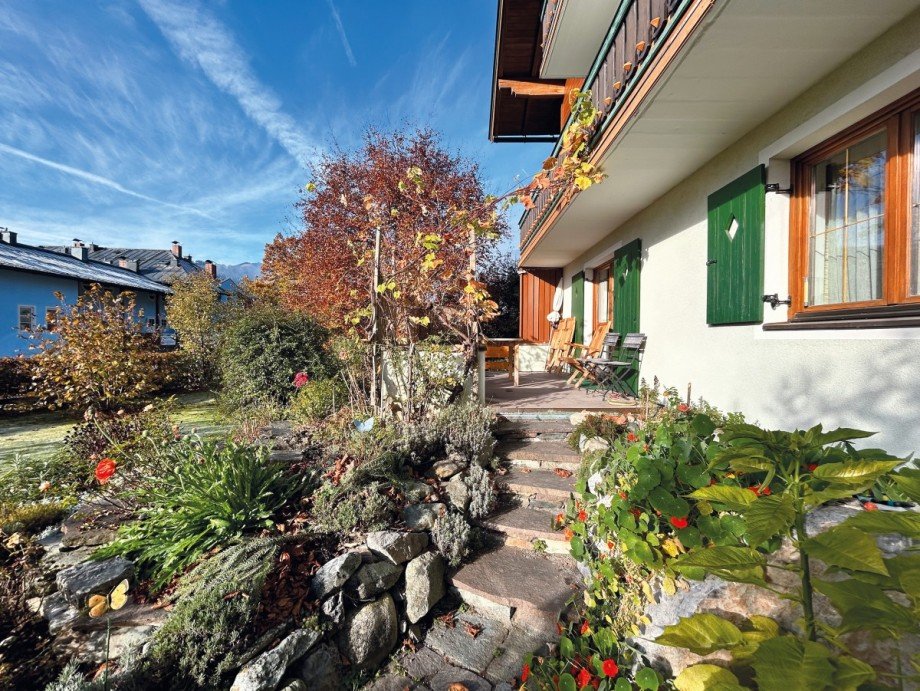 liebevolle Naturterrasse f�r gesellige Stunden Einfamilienhaus Thumersbach