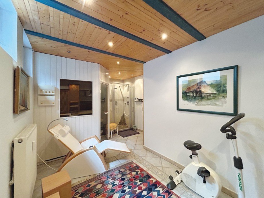 Wellnessbereich mit Sauna Etagenwohnung Kaprun