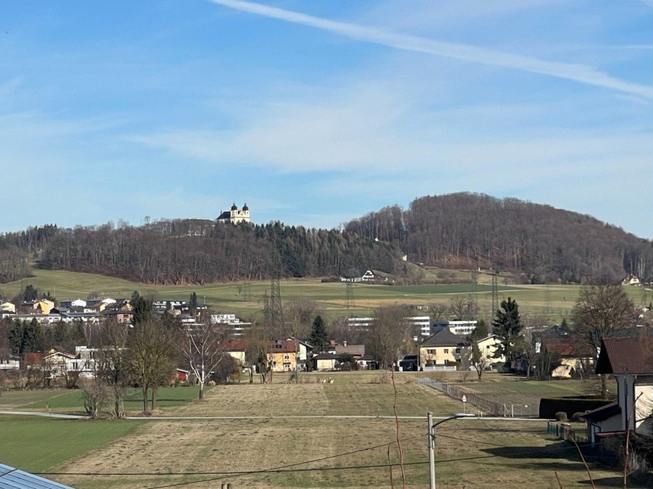 Blick Maria Plain Dachgeschosswohnung Salzburg