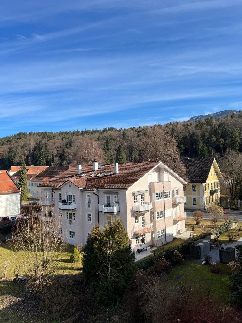 Ausblick vom Balkon Wohnung Bad Reichenhall